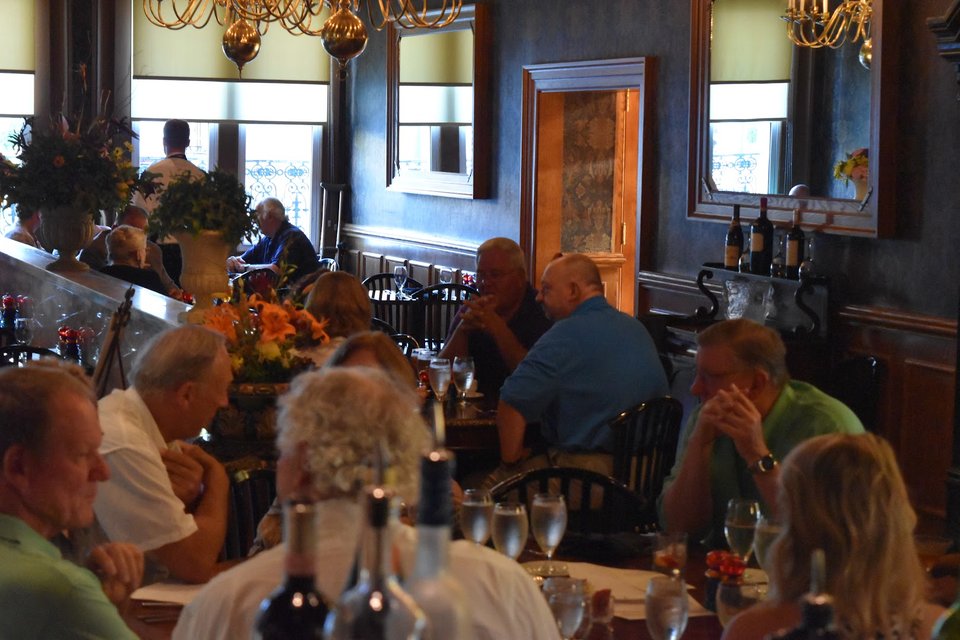Front view of an American restaurant in Newberry.